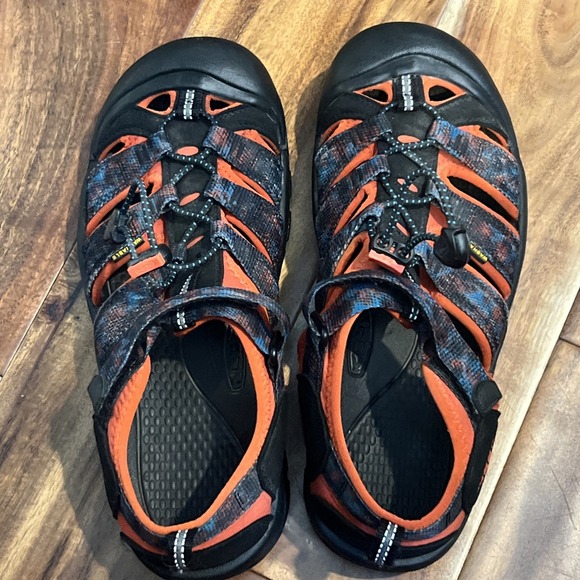 Keen Newport H2 Sandals Womens 6 Hiking Water Orange/Blue Multicolor‎ Waterproof - Picture 7 of 7